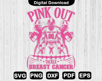 Lutte contre le cancer du sein rose Svg, maillot de football cancer du sein Svg, sensibilisation au cancer du sein, fichiers Svg, Clipart, Png, Svg, Dxf, Pdf, Eps