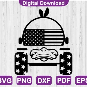 Duck Car Svg, Duck Duck Off Road Svg, 4x4 Vinyl Decal Svg, Ducked Svg, Hair Don&#39;t Care, Svg File For Cricut, Png, Svg, Dxf, Pdf, Eps