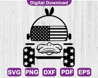 Duck Car Svg, Duck Duck Off Road Svg, 4x4 Vinyl Decal Svg, Ducked Svg, Hair Don't Care, Svg File For Cricut, Png, Svg, Dxf, Pdf, Eps