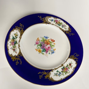 Antique Mintons Signed J.Colchough Floral Cabinet Plate