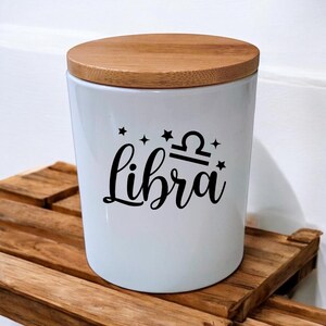 LIBRA Candle -Personalized Handmade Scented Soy Candle, Custom Astrology Gift, Unique Horoscope Candle for Birthdays and Special Occasions