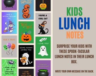 Halloween Lunchbox Notes