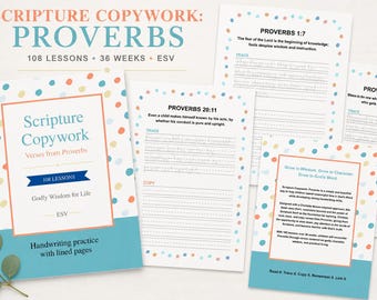 Scripture Copywork: Proverbs