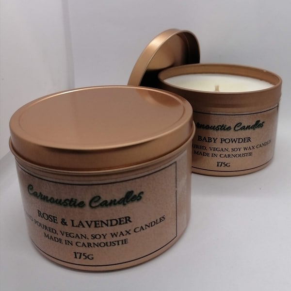 Large Rose Gold Tin 175g Candle