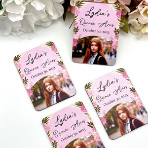 Custom Quinceañera Magnet Favors Mis Quince Anos Personalized Quinceañera Party Favors, Mis XV Años, Quinceañera Gift, Save the date Magnet