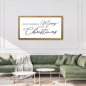 Have Yourself A Merry Little Christmas Sign, Digital Download Art, Christmas Art, Printable Art