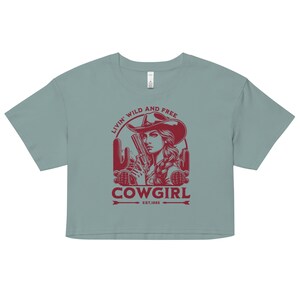 Women’s crop top, Cowgirl Crop Top, Country Girl T-shirt, Nashville Tee