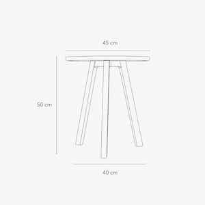 side table with 2 legs sketch walnut wood