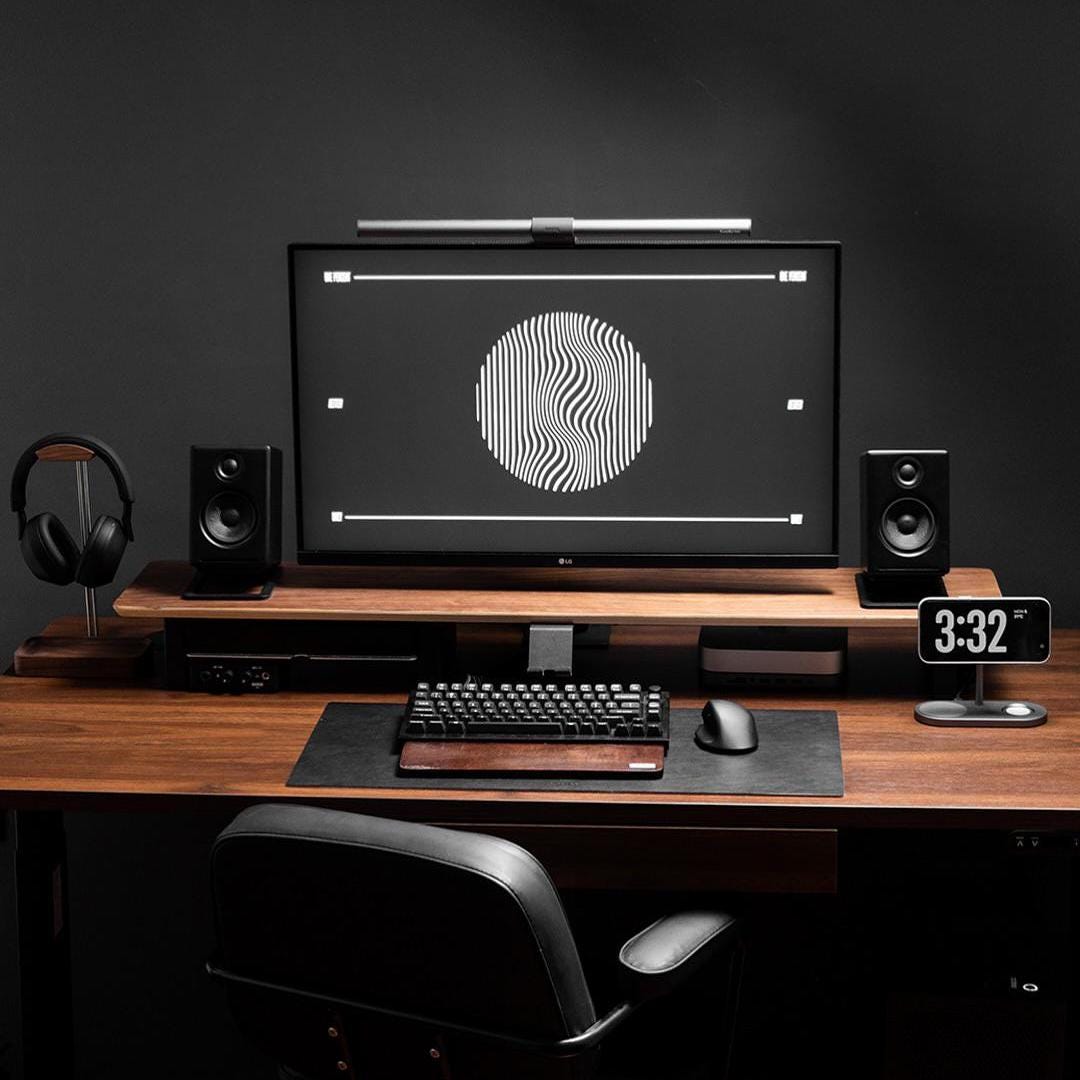 モニター台 Grovemade Matte Black Desk Shelf (Large) モニター台