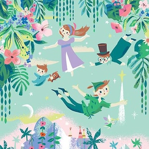 Forever Neverland Panel by Jill Howarth for Riley Blake Designs