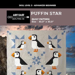 Puffin Star Quilt Pattern from Art East Quilting Company
