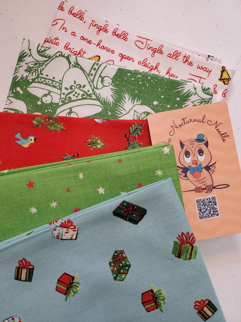 Jingle Bells Fat Quarter Bundle by Lindsay Wilkes for Riley Blake ...