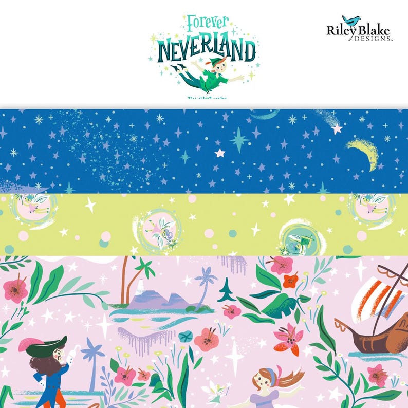 Forever Neverland Main Princess by Jill Howarth for Riley Blake Designs ...