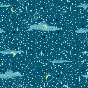 Forever Neverland Pixie Dust Night by Jill Howarth for Riley Blake Designs