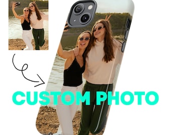 Custom Photo Phone Case, Personalized iPhone Cover, Picture Photo Image Case Cover For Apple iPhone 15 Pro / 14 / 14 Plus / 13 Pro Max / 12