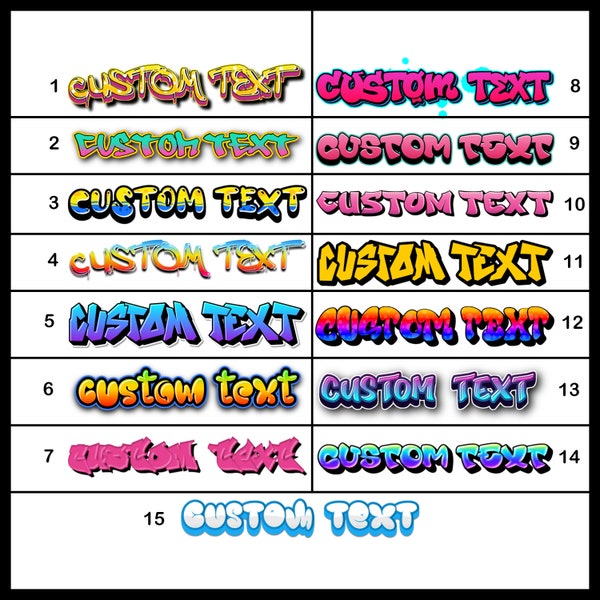 Custom Graffiti Stickers, Add Your Text Sticker, Custom Graffiti Name Sticker, Custom Graffiti Sticker, Personalized Sticker