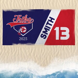 Personalized Baseball Team, Custom Towel Perfect for your baseball player