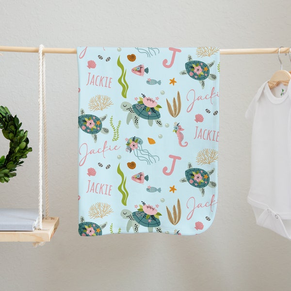 Turtle Baby Blanket Etsy