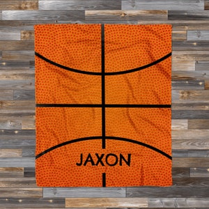 Personalized Basketball + Name Blanket, Custom Blanket Perfect for Kid&#39;s sports, Teen&#39;s and even Grown ups!