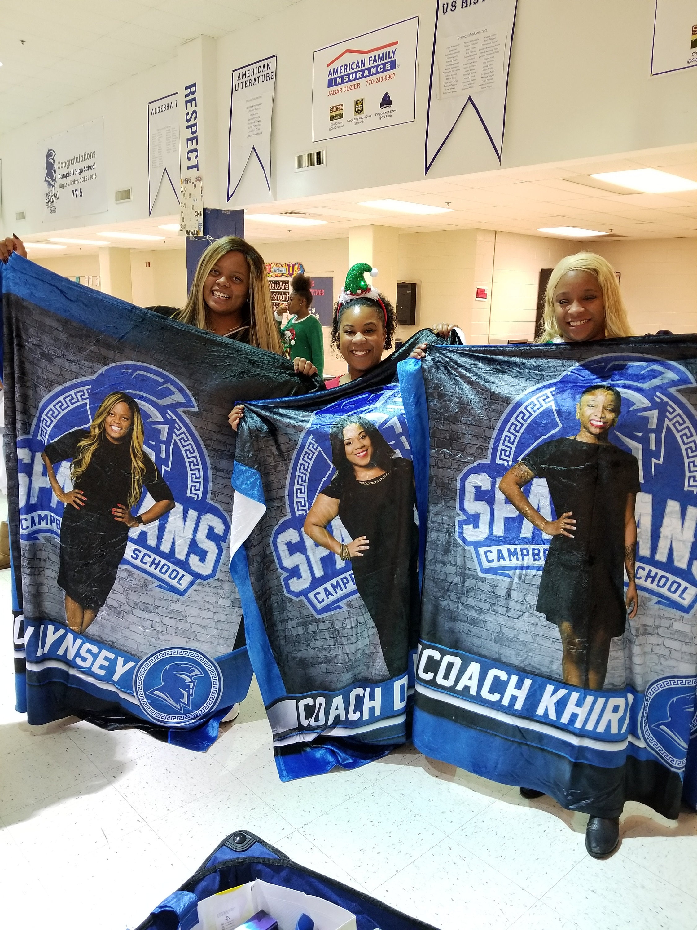 Custom Individual, Team Sport, Coach or Senior Blanket  - Perfect Graduation Gift. Celebrate Your Senior Proudly with this Bleacher Blanket