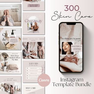 Esthetician Template, Skincare Templates, Esthetician Instagram Templates, Skincare Product Templates, Skincare Social Media Marketing