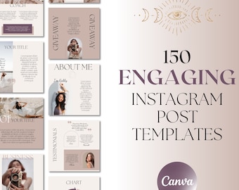 Instagram Post Canva Template for Coaches, Bloggers, Entrepreneurs | Blogger Template Responsive | Social Media Post Template | Branding