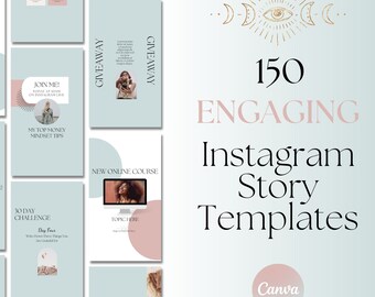 Instagram Story Template, Instagram Stories Canva, Instagram Template Canva, Instagram Story Highlights, Coach Template, Blogger Template