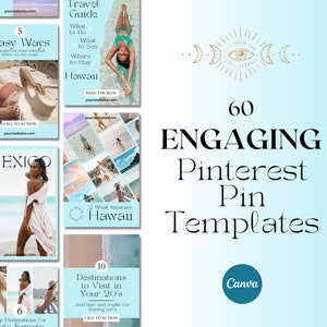 Pinterest Pin, Travel Pinterest Template, Travel Agent Pinterest Template, Pinterest Template Canva, Pinterest Template, Travel Marketing