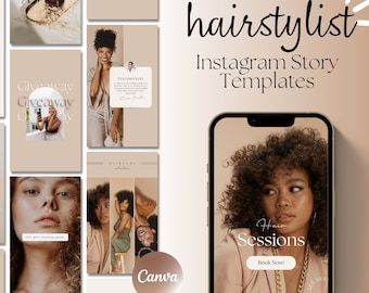 Hairstylist Instagram Story Template, Haircare Social Media Templates, Hair Beauty Salon Instagram Template, Hair Stylist Instagram Template