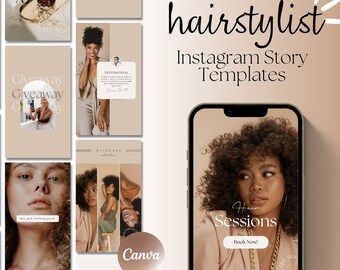 Hairstylist Templates, Instagram Templates, Hair Templates, Haircare Templates, Hair Stylist Instagram, Canva Templates, Instagram Post