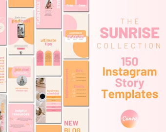Plantilla para historias de Instagram, Historias de Instagram en Canva, Plantilla de Instagram en Canva, Historia destacada de Instagram, Plantilla brillante para historias de Instagram