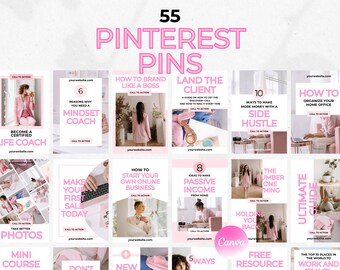 Pinterest Pin Templates, Pinterest Templates, Pinterest Templates Canva, Pinterest Pins, Pinterest Pin Design, Blogger Templates, Pink Pins