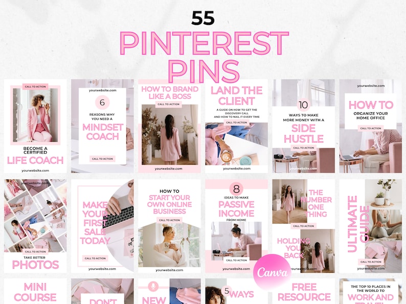 Pinterest Pin Style Pinterest Pin Templates, Pinterest Templates, Pinterest Templates Canva ...