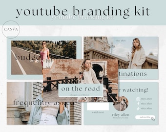Youtube Banner, Youtube Channel Art, Youtube Branding Kit, Youtube Thumbnail, Youtube Intro, Youtube Channel Kit, Youtube Template