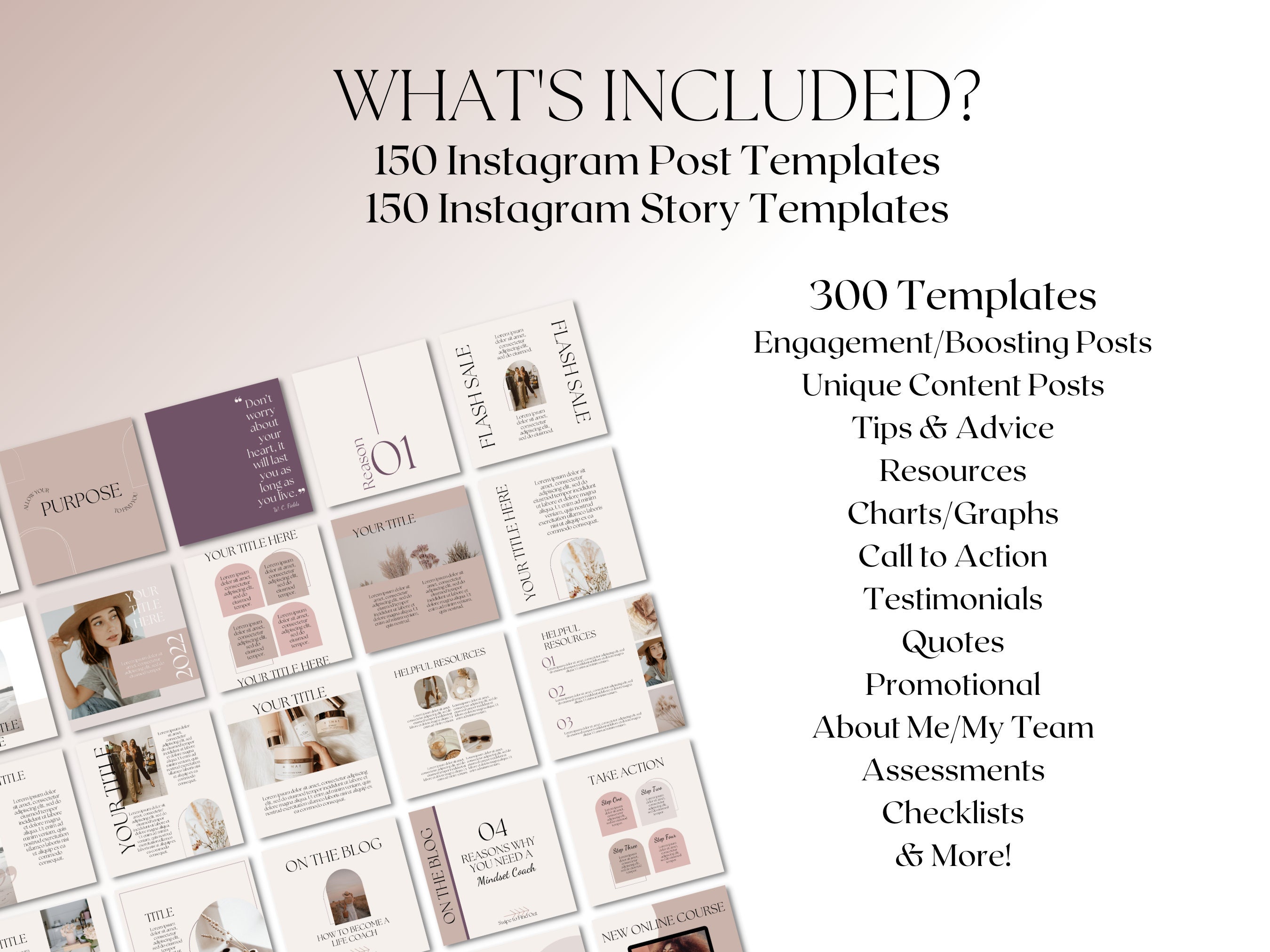 Instagram Templates for Coaches, Coach Instagram Template, Social Media ...