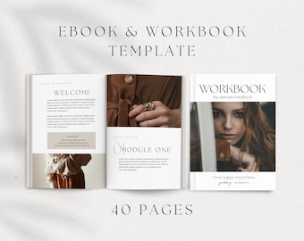 Ebook Template Canva, Coaching Workbook Template, Lead Magnet Template, Course Creator Template, Coaching Worksheets, Ebook PDF