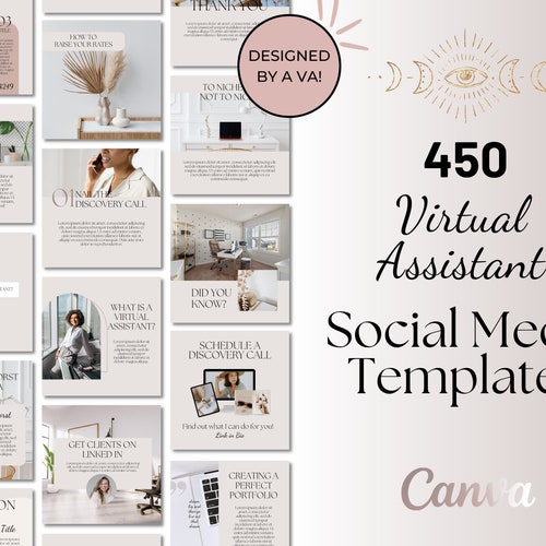 Virtual Assistant Templates VA Templates VA Social Media Etsy