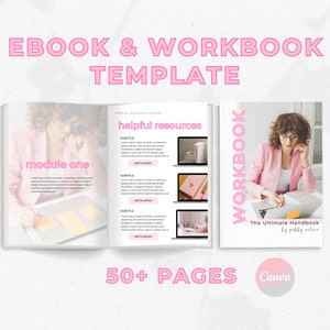 Ebook Template Canva, Coaching Workbook Template, Lead Magnet Template, Course Creator Template, Coaching Worksheets, Ebook PDF