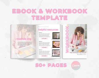 Ebook Template Canva, Coaching Workbook Template, Lead Magnet Template, Course Creator Template, Coaching Worksheets, Ebook PDF