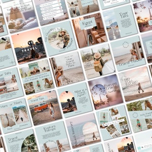 Travel Social Media Templates Travel Digital Download Travel - Etsy