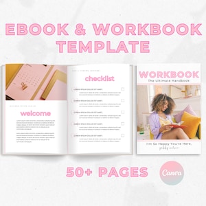 Ebook Template Canva, Coaching Workbook Template, Lead Magnet Template, Course Creator Template, Coaching Worksheets, Ebook PDF