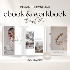 Plantilla editable de eBook y cuaderno de trabajo para Canva / Plantilla de cuaderno de trabajo para coaching / Plantilla para captar clientes potenciales para creadores de cursos / Guía de negocios