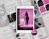 Ebook Template, Coaching Workbook Template, Lead Magnet Template, Course Creator Template, Ebook PDF, Ebook Digital Download, Black and Pink
