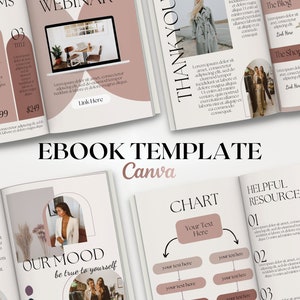 Ebook Template for Coaches, Course Creator Ebook Workbook Template Canva, Lead Magnet Template, Workbook Template, Coaching Canva Ebook