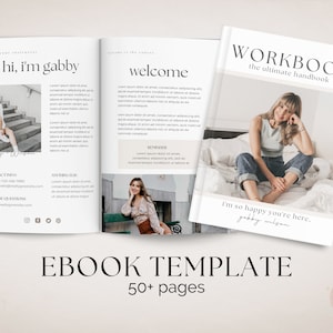 Ebook Template Canva, Coaching Workbook Template, Lead Magnet Template, Course Creator Template, Coaching Worksheets, Ebook PDF