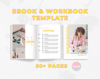 Ebook Template Canva, Coaching Workbook Template, Lead Magnet Template, Course Creator Template, Coaching Worksheets, Ebook PDF