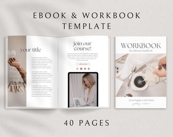 Ebook Template, Coaching Workbook Template, Lead Magnet Template, Course Creator Template, Ebook PDF, Ebook Digital Download