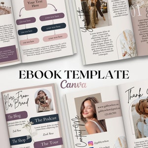 Ebook Template for Coaches, Course Creator Ebook Workbook Template Canva, Lead Magnet Template, Workbook Template, Coaching Canva Ebook