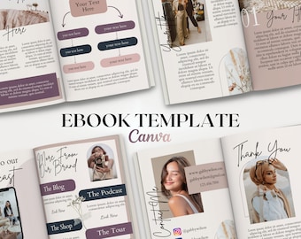 Editable Canva eBook Template for Coaches & Course Creators | Lead Magnet Workbook | Digital Course Guide and Online Business Template