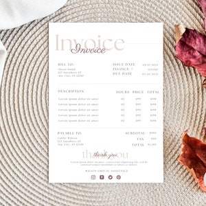 Invoice Template, Printable Invoice, Editable Invoice, Business Invoice, Order Form, Invoice Template Download, Client Invoice Template